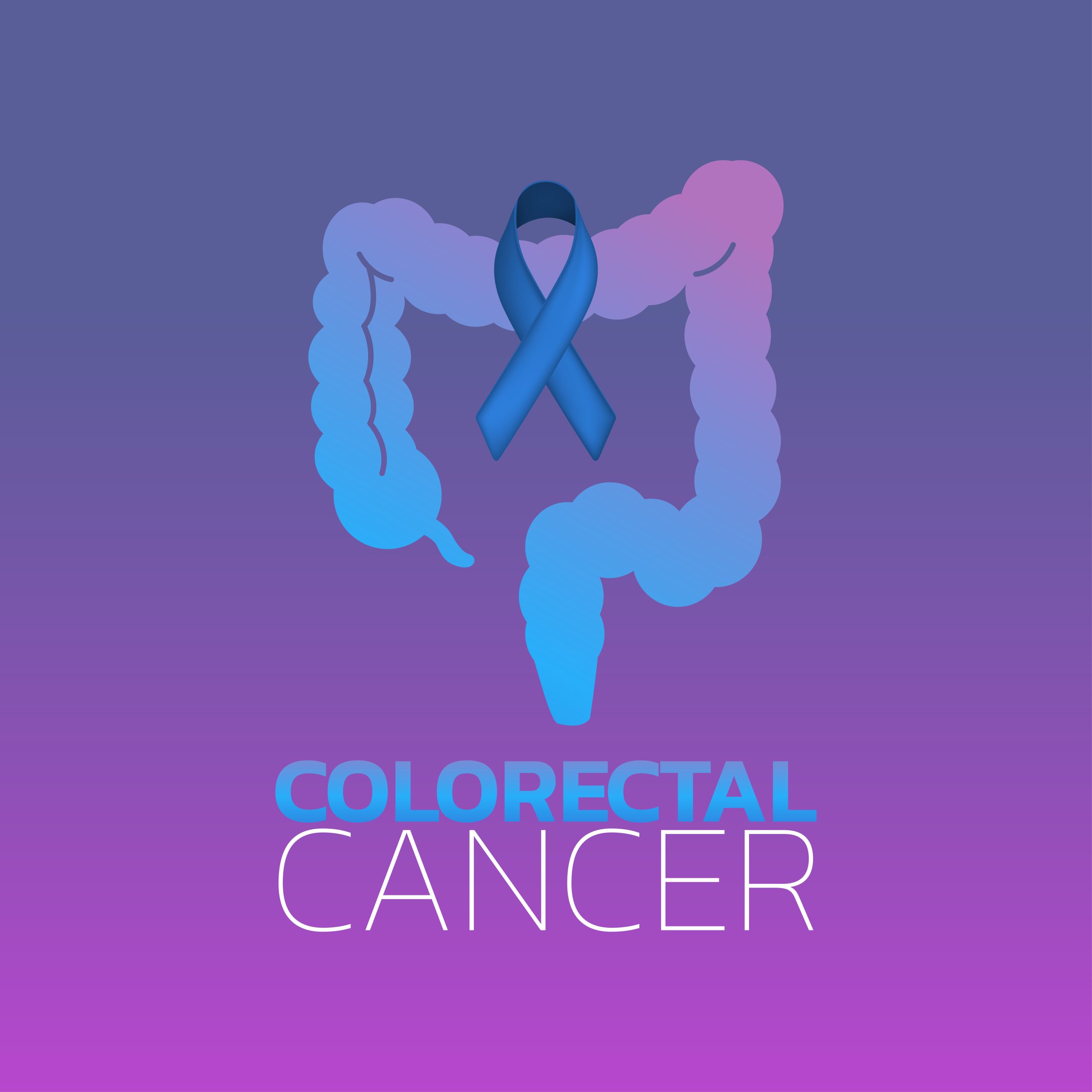 Colorectal Cancer icon design.