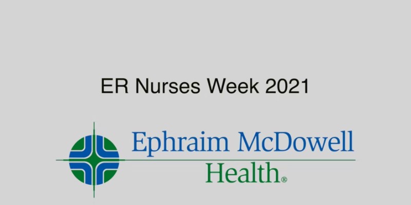 Title screen with ER Nurses Week.
