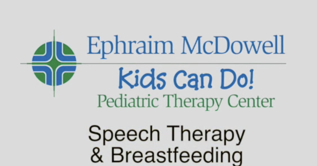 Kids Can Do Speech Therapy & Breastfeeding